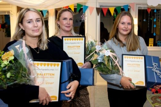 Avdelning röd på förskolan Paletten, Lisa Lefwerth, Helena Strömbäck och Elin Fredriksson, är vinnare av Stora pedagogiska priset 2020. 