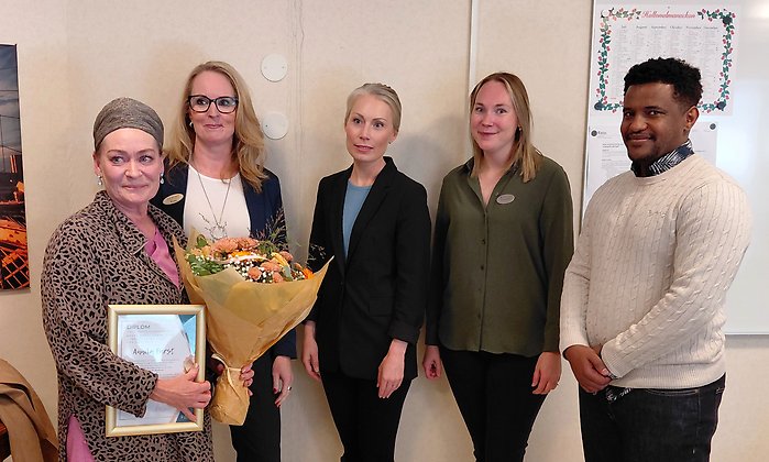 Annika Furst, Anna Bernanker, Kornelia Johansson, Lina Moverare och Nahom Ghezaie